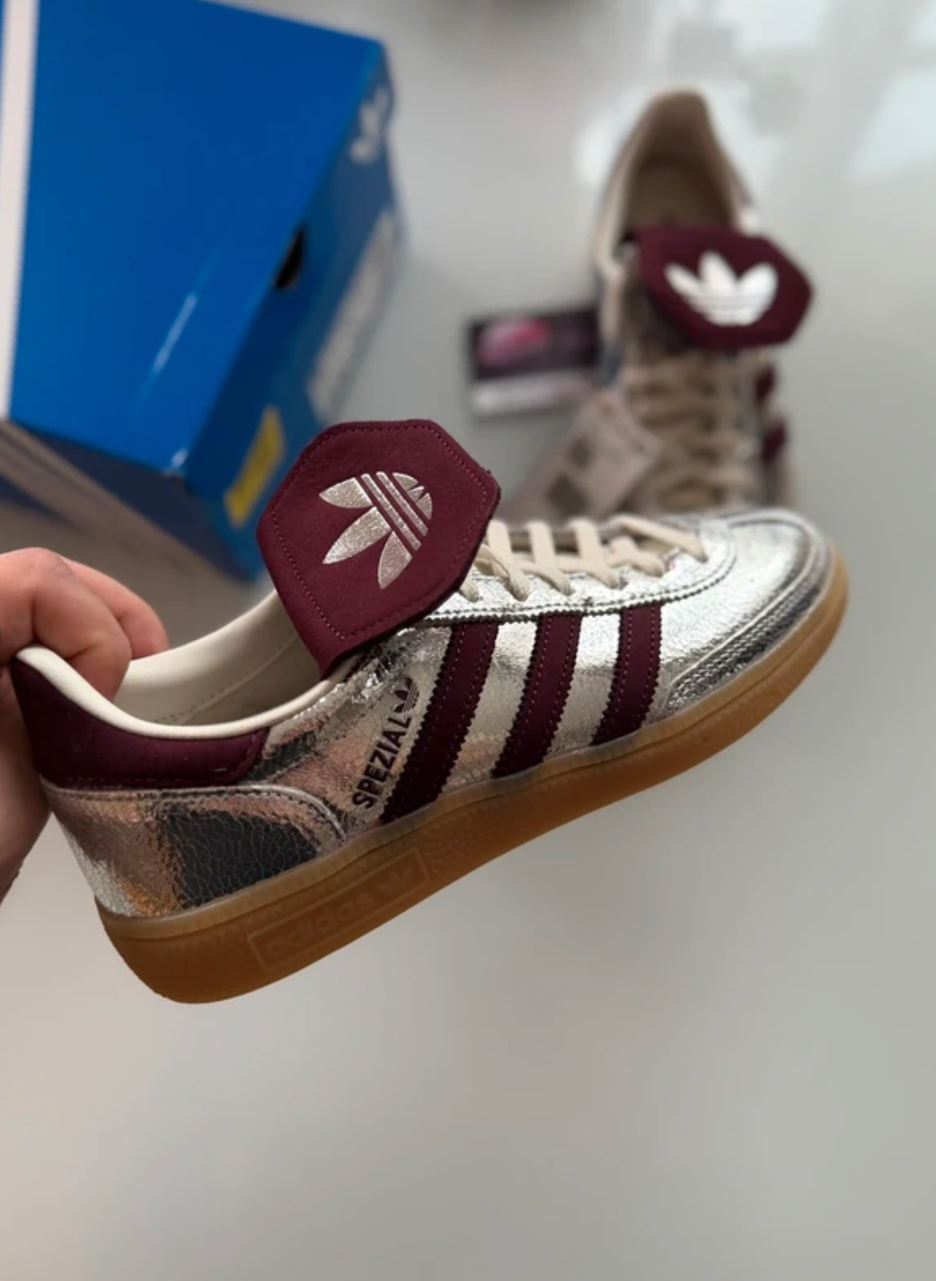 Adidas Spezial LT Metallic Maroon Burgundy