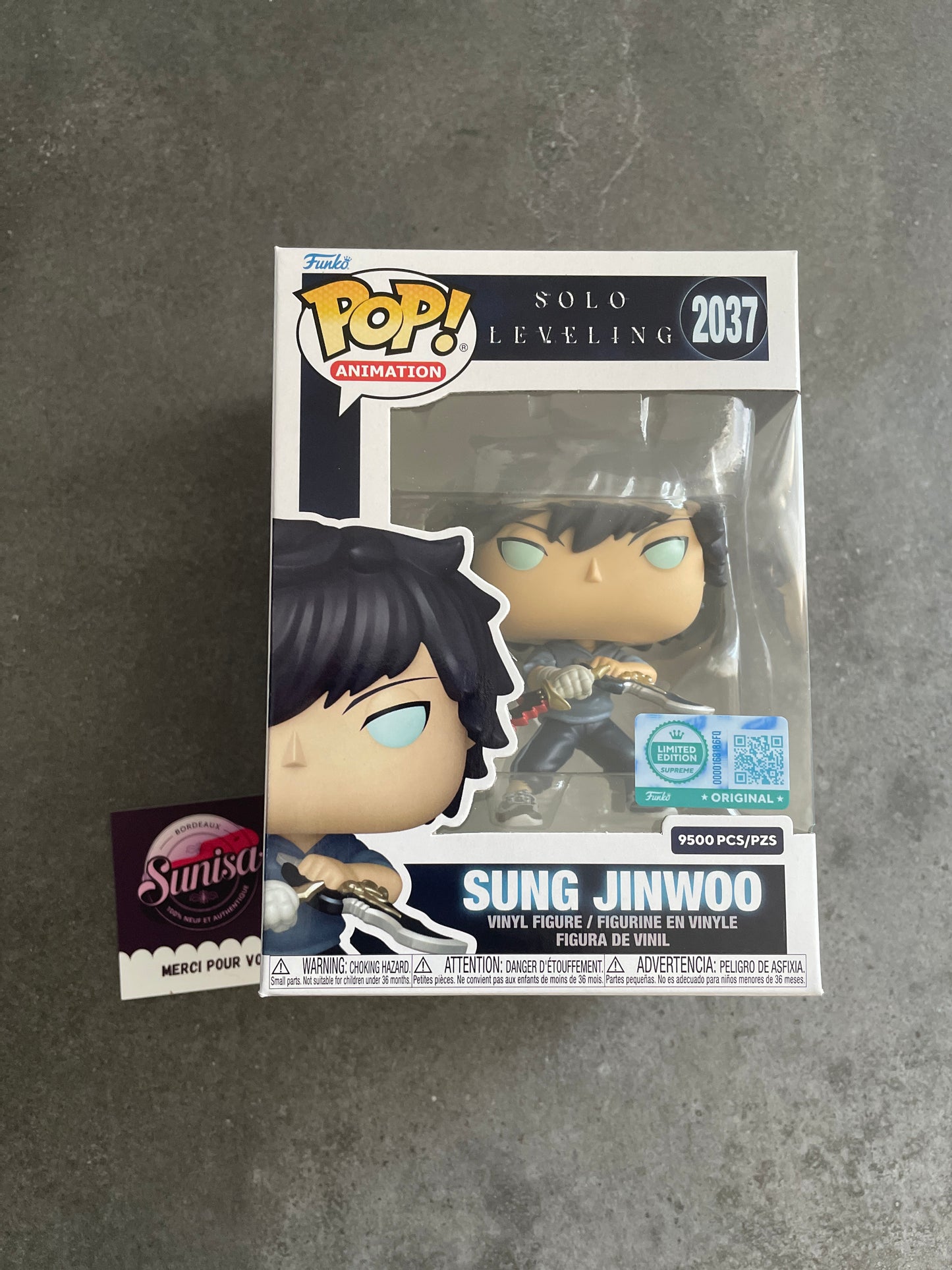 Funko Pop 2037 Solo Leveling Sung Jinwoo Supreme Limitee Edition